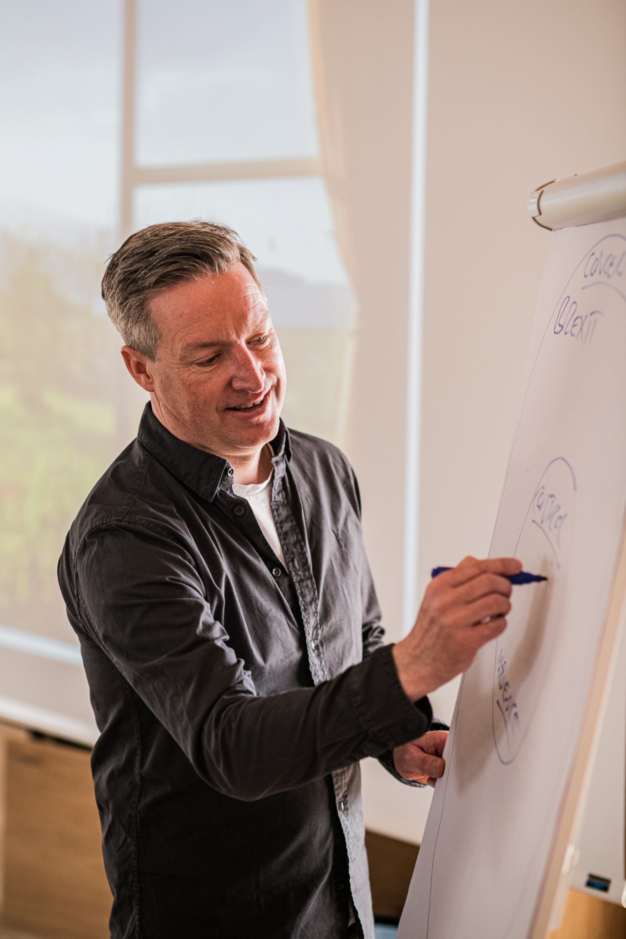 Ben working with workshop participants
